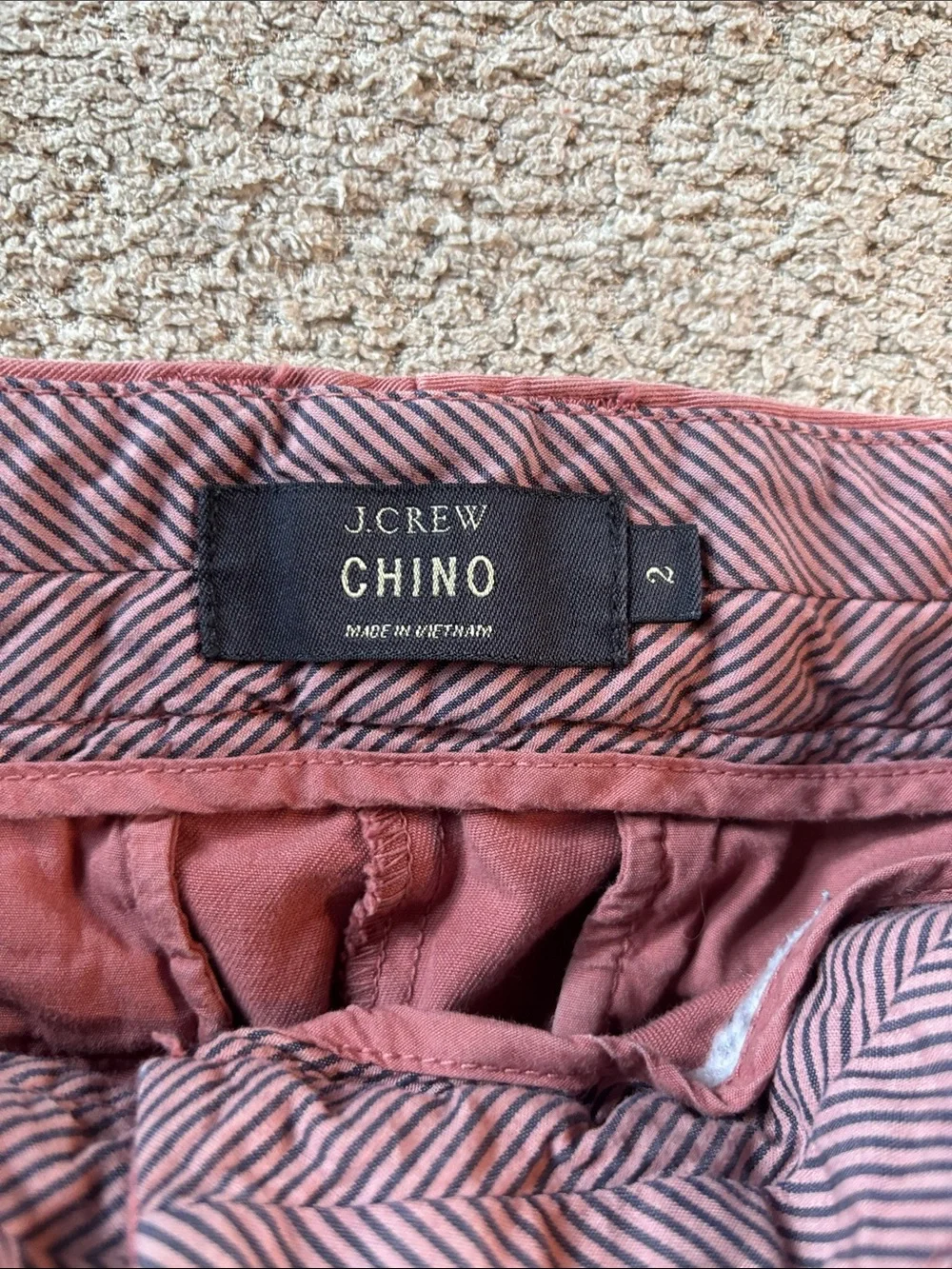 J. Crew Dusty Rose Cotton Chino Shorts
